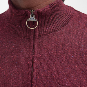Barbour Essential Tisbury Ruby Half-Zip Jumper